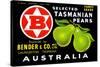 Bender and Co. Selected Tasmanian Pears-null-Stretched Canvas