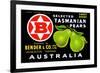 Bender and Co. Selected Tasmanian Pears-null-Framed Premium Giclee Print
