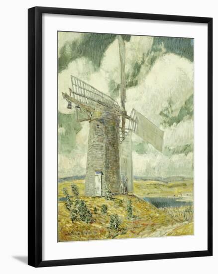 Bending Sail on the Old Mill, Bridgehampton-Childe Hassam-Framed Giclee Print