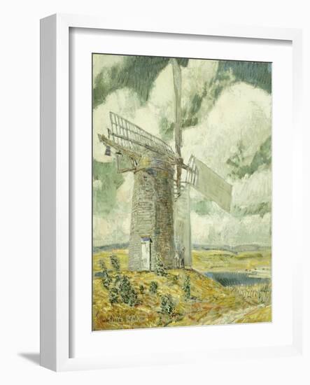 Bending Sail on the Old Mill, Bridgehampton-Childe Hassam-Framed Giclee Print