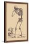 Bending Skeleton-Andreas Vesalius-Stretched Canvas