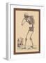 Bending Skeleton-Andreas Vesalius-Framed Art Print