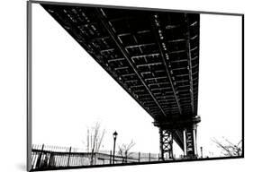 Beneath the Span (silhouette)-Erin Clark-Mounted Art Print