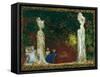 Beneath the Trees, 1897-1898-Édouard Vuillard-Framed Stretched Canvas