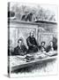 Benedetto Cairoli During Cabinet Session, in 1878, Unification Era, Italy-null-Stretched Canvas