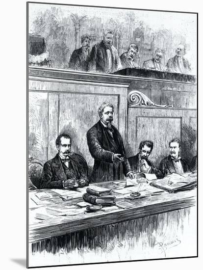 Benedetto Cairoli During Cabinet Session, in 1878, Unification Era, Italy-null-Mounted Giclee Print