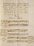 Handwritten Sheet Music of the Concert No 1-Benedetto Marcello-Giclee Print