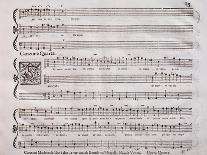 Handwritten Score for Madrigalesque Songs and Chamber Arias for Two, Three and Four Voices-Benedetto Marcello-Framed Giclee Print