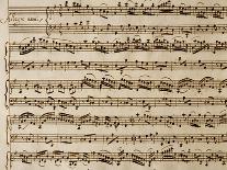 Handwritten Score for Madrigalesque Songs and Chamber Arias for Two, Three and Four Voices-Benedetto Marcello-Framed Giclee Print