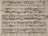 Handwritten Sheet Music of the Concert No 1-Benedetto Marcello-Giclee Print