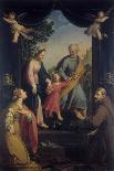 Return from Flight to Egypt with Sts. Catherine and Francis-Benedetto Marini-Stretched Canvas