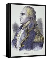 Benedict Arnold (Colour Litho)-American-Framed Stretched Canvas