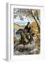 Benedict Arnold Escaping on Horseback after His Treason Was Discovered, c.1780-null-Framed Giclee Print