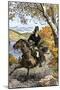 Benedict Arnold Escaping on Horseback after His Treason Was Discovered, c.1780-null-Mounted Giclee Print