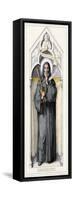 Benedict of Nursia, Founder of Benedictine Monasteries-null-Framed Stretched Canvas