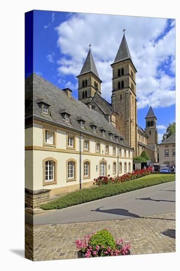 Benedictine Abbey of Echternach, Grevenmacher, Grand Duchy of Luxembourg, Europe-Hans-Peter Merten-Stretched Canvas