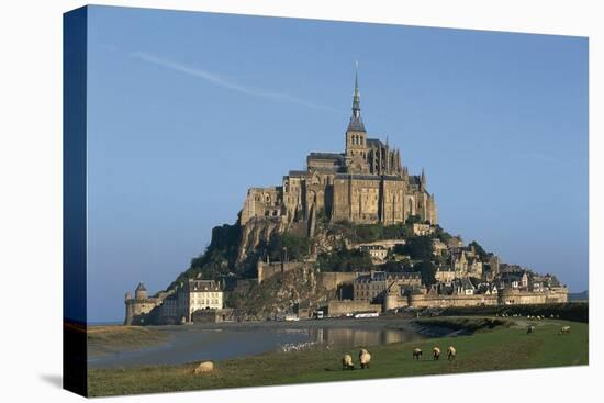 Benedictine Abbey of Mont-Saint-Michel-null-Stretched Canvas