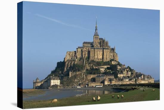 Benedictine Abbey of Mont-Saint-Michel-null-Stretched Canvas