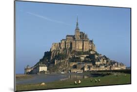 Benedictine Abbey of Mont-Saint-Michel-null-Mounted Photographic Print