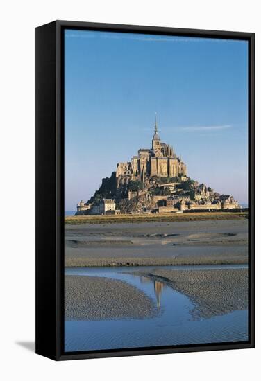 Benedictine Abbey of Mont-Saint-Michel-null-Framed Stretched Canvas