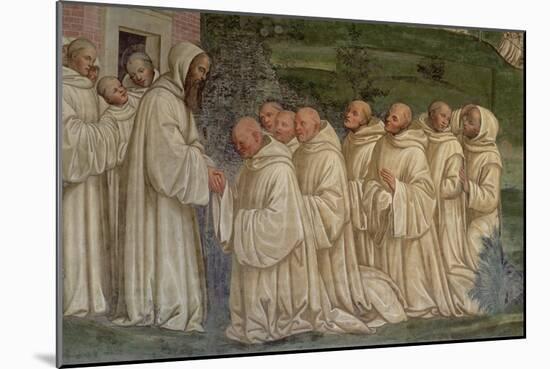 Benedictine Monks, from the Life of St. Benedict-L. Signorelli-Mounted Giclee Print