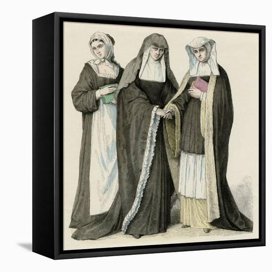 Benedictine Nuns-null-Framed Stretched Canvas