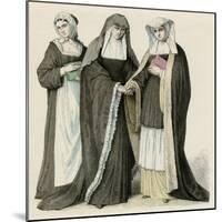 Benedictine Nuns-null-Mounted Art Print