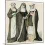 Benedictine Nuns-null-Mounted Art Print