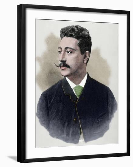 Benedicto Lucignani (B. 1861). Italian Tenor. by Rico. La Ilustracion Espanola Y Americana-null-Framed Giclee Print