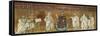 Benedictory Jesus with Sts Lawrence, Peter, Paul, Stephen, Hippolytus and Pope Pelagio-Felice Giani-Framed Stretched Canvas