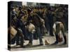 Benefit Walk for Verone Flood, December 24, 1882 Along Corso Garibaldi in Milan-Giacomo Campi-Stretched Canvas