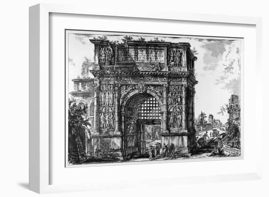 Benevento, Arch of Trajan, C.1747-78-Giovanni Battista Piranesi-Framed Giclee Print