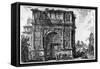 Benevento, Arch of Trajan, C.1747-78-Giovanni Battista Piranesi-Framed Stretched Canvas