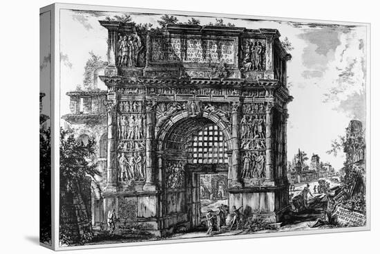 Benevento, Arch of Trajan, C.1747-78-Giovanni Battista Piranesi-Stretched Canvas