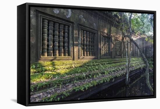 Beng Mealea Temple at Sunrise, Near Angkor, Siem Reap, Cambodia, Indochina, Southeast Asia, Asia-Stephen Studd-Framed Stretched Canvas