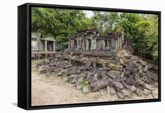 Beng Mealea Temple-Michael Nolan-Framed Stretched Canvas