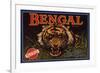 Bengal Brand - La Habra, California - Citrus Crate Label-Lantern Press-Framed Premium Giclee Print