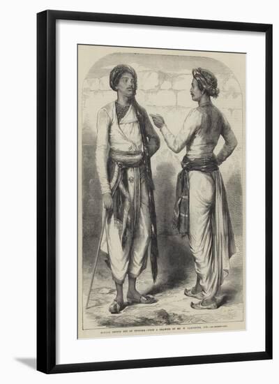 Bengal Sepoys Out of Uniform-William Carpenter-Framed Giclee Print