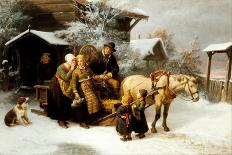 Leaving Home (Dalecarlian Scene), 1870-Bengt Nordenberg-Giclee Print