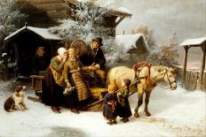 Leaving Home (Dalecarlian Scen)-Bengt Nordenberg-Giclee Print