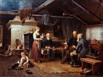 Leaving Home (Dalecarlian Scene), 1870-Bengt Nordenberg-Giclee Print