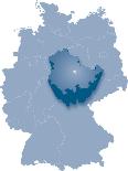 Map of Germany Where Berlin is Pulled Out-BENGUHAN-Art Print