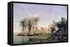 Beni Suef on the Nile, 19th Century-Prosper Georges Antoine Marilhat-Framed Stretched Canvas