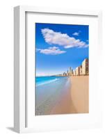 Benidorm Alicante Levante Beach in Blue Mediterranean Spain-holbox-Framed Photographic Print