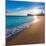 Benidorm Alicante Playa De Poniente Beach Sunset in Spain Valencian Community-holbox-Mounted Photographic Print