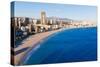 Benidorm Alicante Skyline High Angle View of Poniente Beach Playa at Spain-holbox-Stretched Canvas