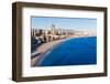 Benidorm Alicante Skyline High Angle View of Poniente Beach Playa at Spain-holbox-Framed Photographic Print