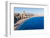 Benidorm Alicante Skyline High Angle View of Poniente Beach Playa at Spain-holbox-Framed Photographic Print