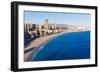 Benidorm Alicante Skyline High Angle View of Poniente Beach Playa at Spain-holbox-Framed Photographic Print