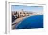 Benidorm Alicante Skyline High Angle View of Poniente Beach Playa at Spain-holbox-Framed Photographic Print